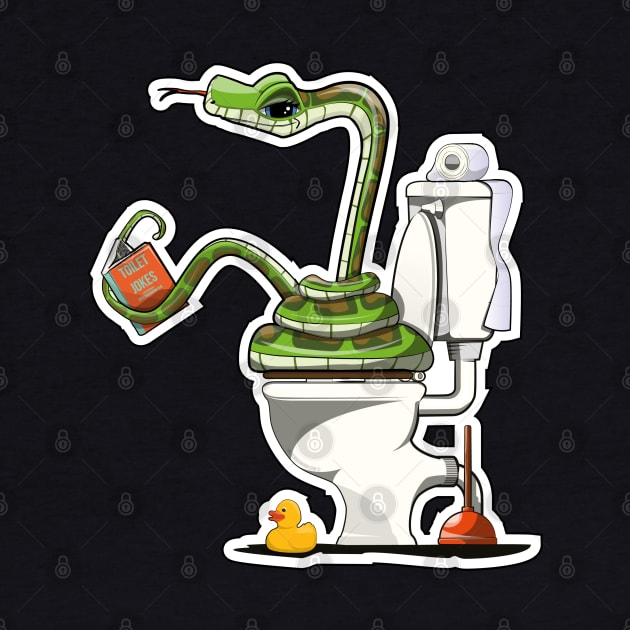 Snake on the Toilet by InTheWashroom